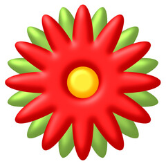 red and yellow flower