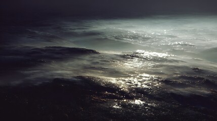 endless void filled with remnants of extinct civilizations, faint starlight flickering in emptiness, melancholic and philosophical tone, fine art photography style, 