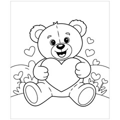 Obraz premium coloring page worksheet activity for kids 10