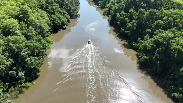 Parnaiba Delta At Araioses In Maranhao Brazil. Nature Scenery. Brazilian Delta Of The Americas. Parnaiba Delta At Maranhao. Winding River. Beach Landscape. Vacations Travel. Brazil Northeast.