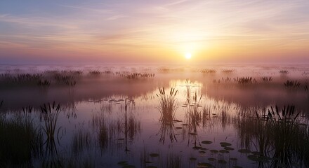 Golden Sunset Over Ocean Waves Reflecting Vibrant Sky Colors.