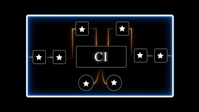 Corporate Identity Concept with Glowing Neon and Star Symbols branding neon glowing