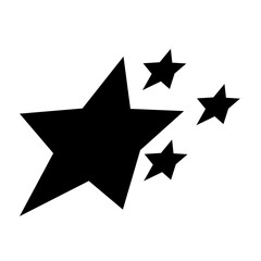 Vector Black Sparkling Star