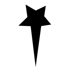 Vector Black Sparkling Star