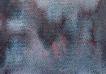 Watercolor blue hand drawn background, monochrome element for wedding and party design