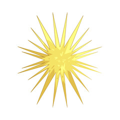 Obraz premium Illustration of Golden Starburst 