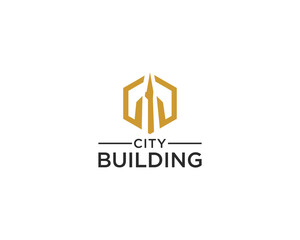 Fototapeta premium City building logo