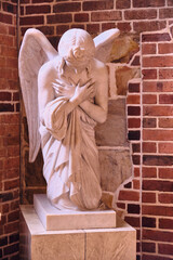 Helsingborg Sweden White Marble Angel