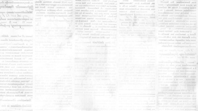 White Grunge Newspaper Texture Page Turn Unfolding Transition.Animated white grunge paper unfolding transition on black background. Perfect for stop motion reveals, vintage textured overlays.Video 4k 