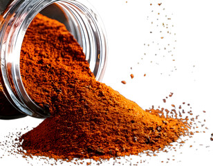 Bar-B-Q Spice Rub Leaked from a Handmade Jar, cut out