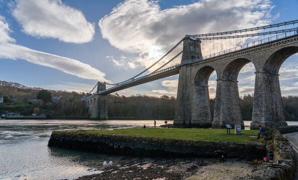 Views around Menai Brdge and the Suspension Birdge Anglesey