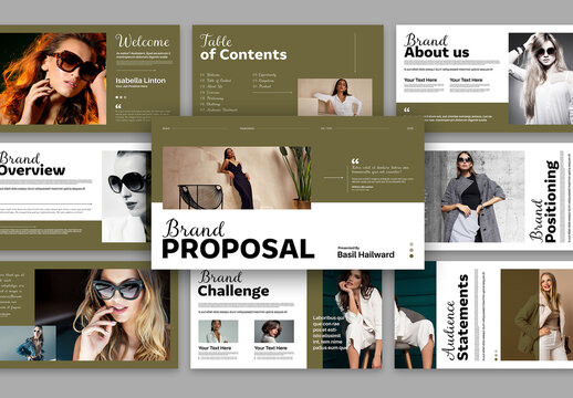 Brand Proposal Presentation Template Layout