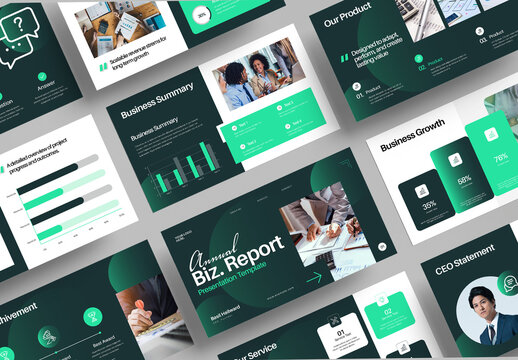 Annual Business Report Presentation Template