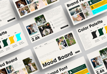 Elegant Wedding Brand Mood Board Template
