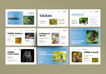 Wildlife Presentation Template for Nature and Animal Projects