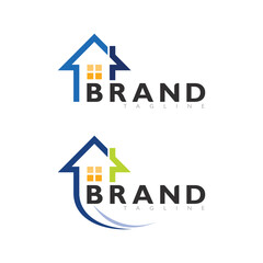 Home Architecture Logo Icon for Modern Construction and Property Services