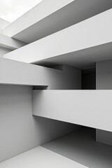 Composici&oacute;n arquitect&oacute;nica de losas en varios tonos de gris monocrom&aacute;tico