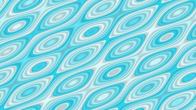 Abstract wavy pattern with concentric oval shapes in shades of blue and white, creating a fluid and dynamic visual effect.