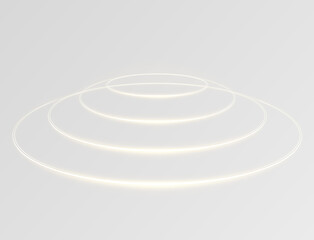 Obraz premium Line, light, gold, circle, ring, glitter gold effect background, glare and neon magic in PNG format, perfect overlay for transparent PNG images, adding the elegance of lines, light and gold png