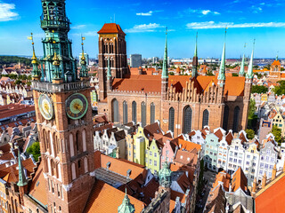 Architecture Old Town Gdansk With