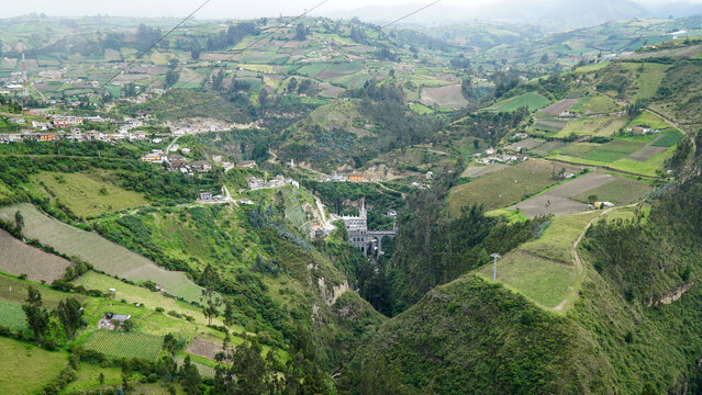 Las Lajas Sanctuary in Ipiales. Narino Department, Colombia.