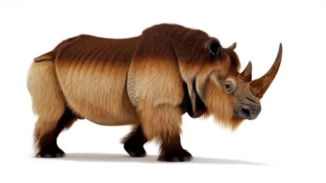 Wooly rhino moving a little