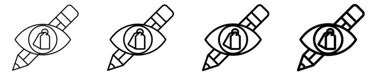 Visual Identity  Icon Set Different Style Collection