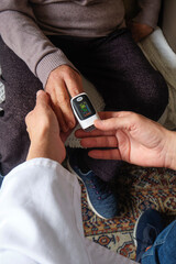 oxygen levels are checked during home care