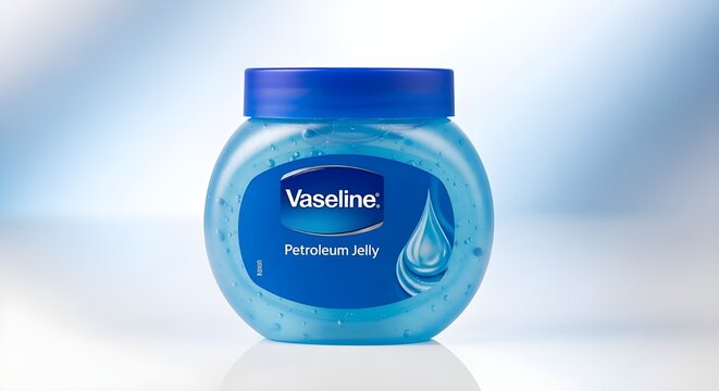 Blue liquid vaseline.