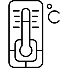 Temperature Control Outline Icon