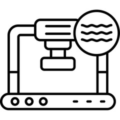 Smoothing Outline Icon