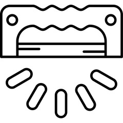 UV Curing Outline Icon