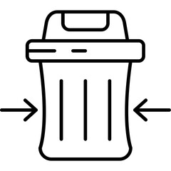 Waste Reduction Outline Icon