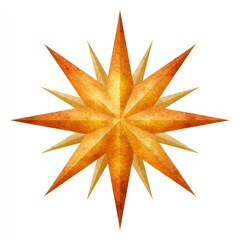 Watercolor bethlehem star clipart for christmas designs and holiday decorations on white background