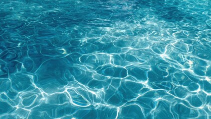 Obraz premium Rippled turquoise pool water