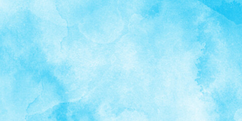 Obraz premium Abstract blue watercolor texture background. Splash stroke background with blue stains. Hand painted paper texture.