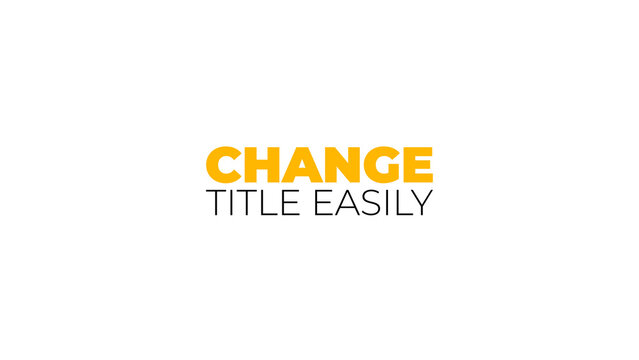 Kinetic Titles Animation 8