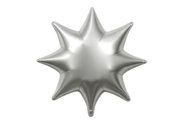 Obraz premium Silver metallic star balloon decorating celebration events