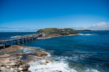 Fototapeta premium Island and sea in Sydney, New South Wales, Australia