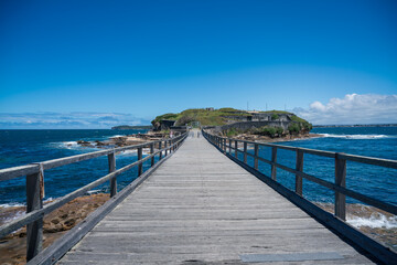 Obraz premium Island and sea in Sydney, New South Wales, Australia