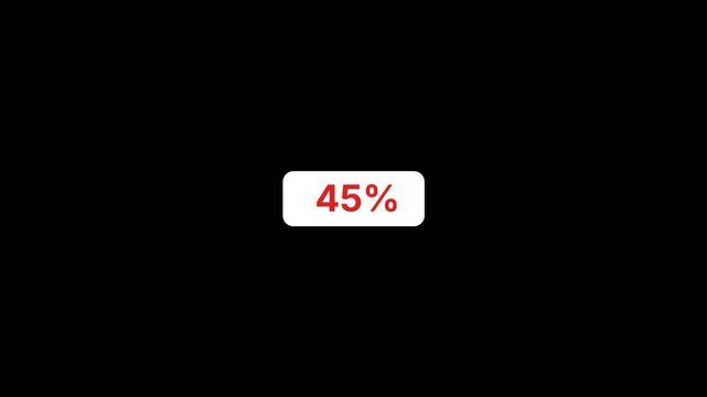 45 percent reaction discount button animation
