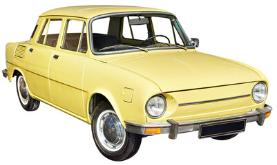 Retro car isolated on transparent