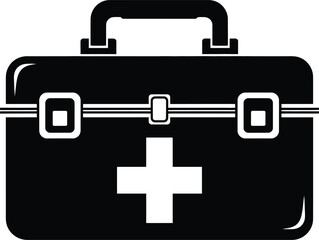 Obraz premium Essential First Aid Kit for Emergency Preparedness and Medical Treatment Icon Design