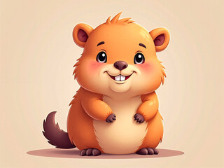 Cute baby fluffy chipmunk