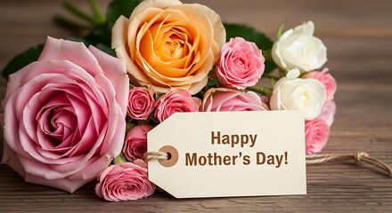 Beautiful Bouquet of Roses for Mothers Day Celebration