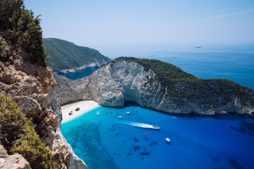 Obraz premium blue ocean coast in the summer