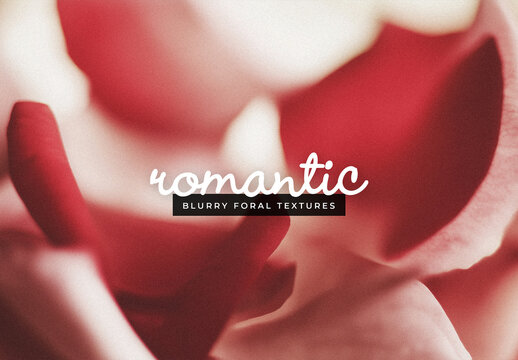 Romantic Blurry Floral Textures