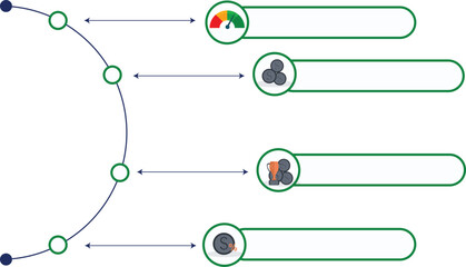 Business Performance Timeline Infographic Vector Template