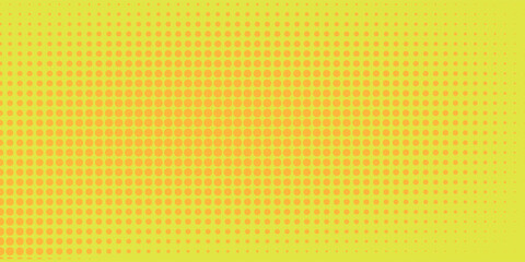 Fototapeta premium Dots halftone yellow and dark blue color pattern gradient grunge texture background. vector grunge modern