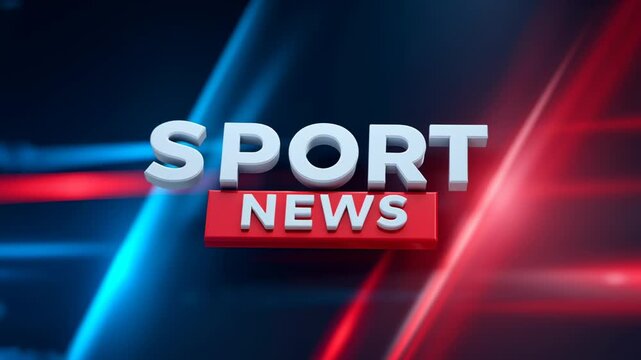 Catch a glimpse of a dynamic sport news intro filled with bold text and vibrant colors, designed to energize viewers as they dive into the latest updates and highlights